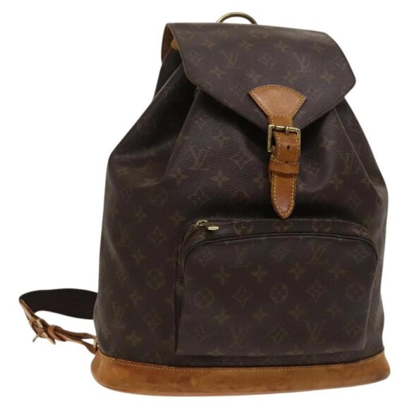 LOUIS VUITTON Monogram Montsouris GM Backpack M51135 LV Auth 120796 - Picture 1 of 16